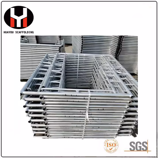 Marco europeo galvanizado en caliente de /Scaffold del andamio de la construcción 2*0.73m de Layher de la fachada