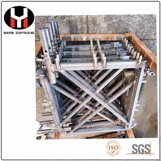 Sistema de andamios de fachada de material de construcción de acero de construcción de fábrica de China con alta calidad